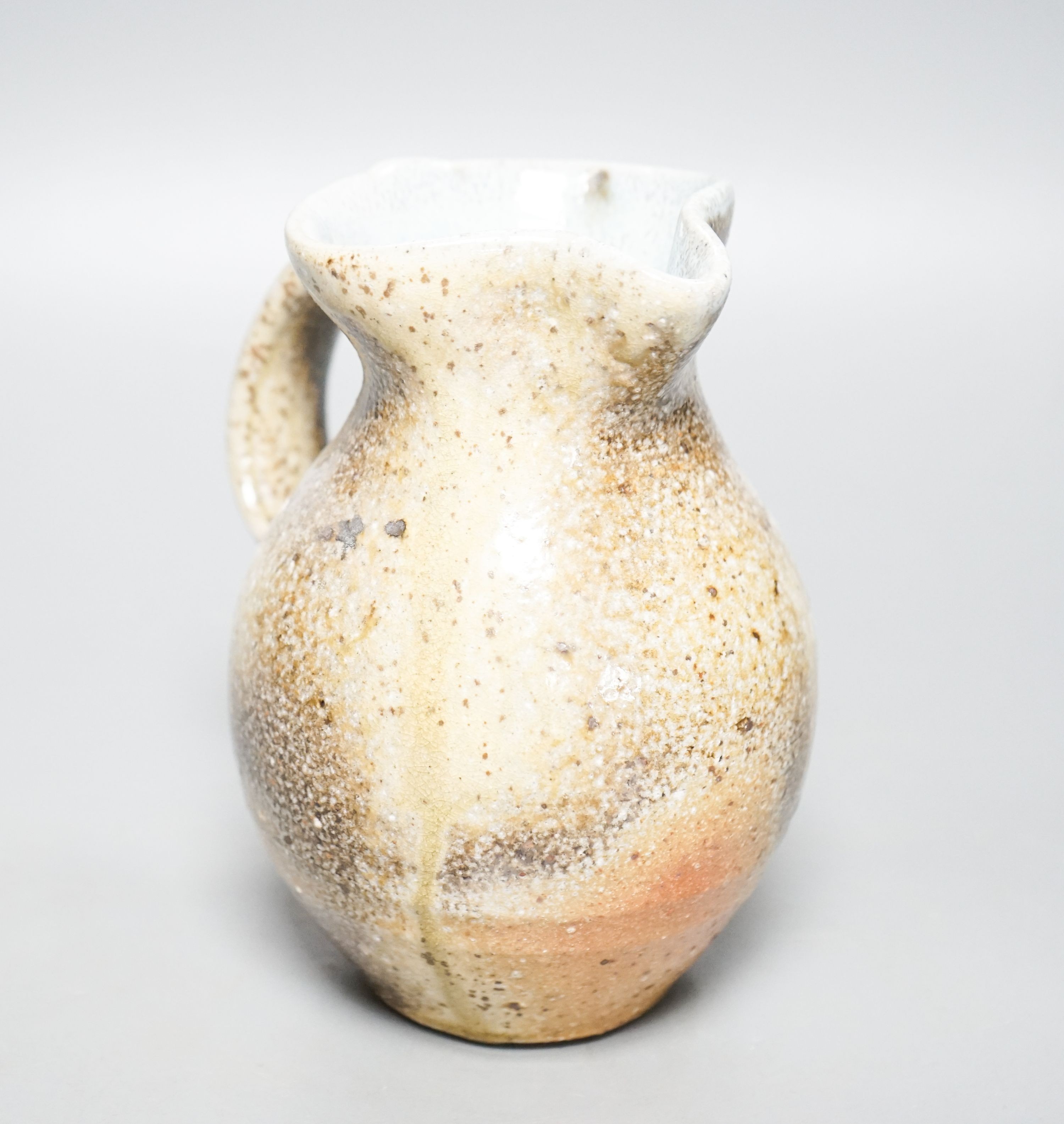 Svend Bayer (b.1946), a stoneware jug 16cm
